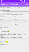 7 Schermata Linear MQTT Dashboard