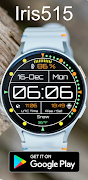 برنامه‌نما Digital Watch Face Iris515 عکس از صفحه