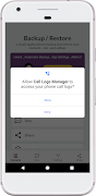 برنامه‌نما Call Log History and Backup عکس از صفحه