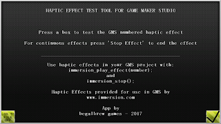 برنامه‌نما Haptic Test Tool Android عکس از صفحه