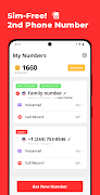 Second Phone Number: TapCall ภาพหน้าจอ 1