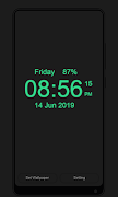 Digital Clock Live Wallpaper تصوير الشاشة 4