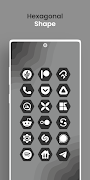 Hexagon Dark - Icon Pack ภาพหน้าจอ 2