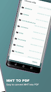 Mhtml reader: mht to pdf स्क्रीनशॉट 1