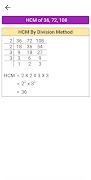 برنامه‌نما Prime Factorization, LCM & HCM عکس از صفحه