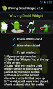 Waving Droid Widget capture d'écran 5