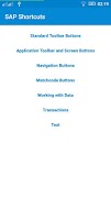 SAP Shortcuts captura de pantalla 1