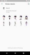 Boru Ninja Sticker Wa 截图 2