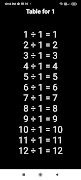 Simple Division Tables screenshot 2