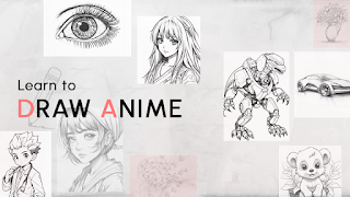 Learn to Draw Anime Sketch Art Poster