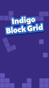 Indigo Block Grid โปสเตอร์