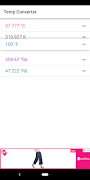 Temperature Converter - Celsius Fahrenheit Kelvin スクリーンショット 2