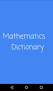 Mathematics Dictionary plakat