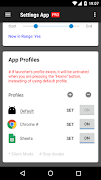Tetapan App Pro syot layar 3