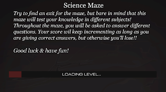 1 Schermata Knowledge Maze