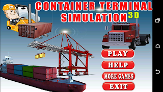 Terminal Kontenerowy Symulacja plakat