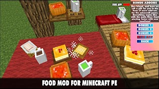 Food Mod for Minecraft PE スクリーンショット 1