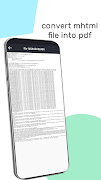 MHT/MHTML viewer & pdf convert screenshot 3