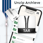 برنامه‌نما اندروید استخراج فایل zip unzip عکس از صفحه