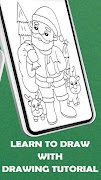 برنامه‌نما How To Draw Santa عکس از صفحه
