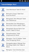 Tutorial Belajar Word capture d'écran 7