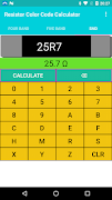 7 Schermata Resistor Color Code Calculator