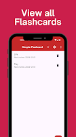 برنامه‌نما Simple Flashcard عکس از صفحه