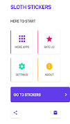 可爱的树懒贴纸: WAStickerApps 海報