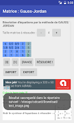 Matrice : Gauss-Jordan 截圖 2