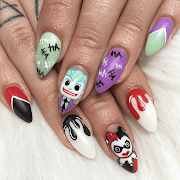 Superhero nails ideas poster