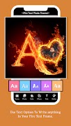 Fire Text Photo Frame screenshot 3