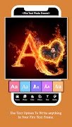 Fire Text Photo Frame screenshot 3