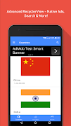Advanced RecyclerView - Native Ads, Search & More! Plakat