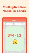 Multiplication table - cards screenshot 1