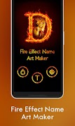 Fire Text Name Art 3D - Fire Photo Frames syot layar 1