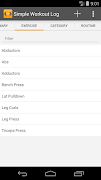 Simple Workout Log اسکرین شاٹ 1