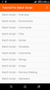 Tutorial For Batch Script تصوير الشاشة 1