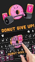 Cute Gym Donut Klavye Arkaplanı Ekran Görüntüsü 1