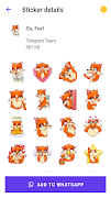 Cute Fox Stickers screenshot 1