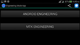 برنامه‌نما MTK Engineering Mode - Advance عکس از صفحه