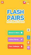 Flash Pairs - Matching Game پوسٹر