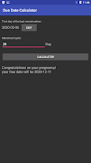 Due Date Calculator تصوير الشاشة 3