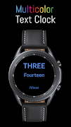 Text Clock Watch Face স্ক্রিনশট 4