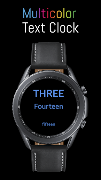 4 Schermata Text Clock Watch Face
