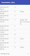 Quantitative Diary screenshot 1