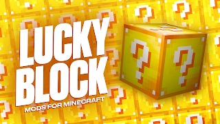 One Lucky Block Minecraft Mods Affiche