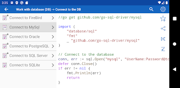 برنامه‌نما Golang Recipes عکس از صفحه