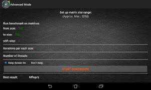 Mobile Linpack स्क्रीनशॉट 6