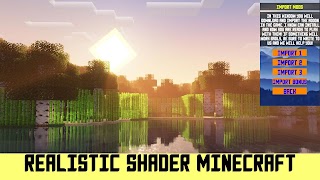 برنامه‌نما Realistic Shader for Minecraft عکس از صفحه