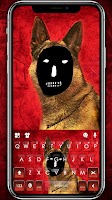Weird Ghost Mask Dog Tastaturhintergrund Plakat